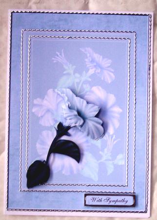 Floral Card Front by Glenys Doyle