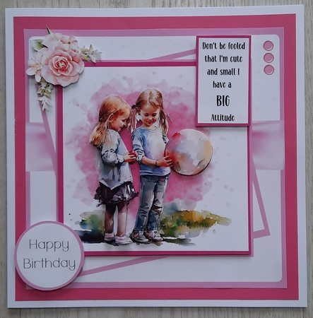 Big Attitude (7x7 inch square card kit) by Glynis Preston