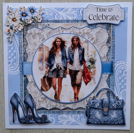 Denim & Lace 16 6x6 Simply Cards  by Glynis Preston