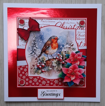 Winter Robins 1 by Glynis Preston