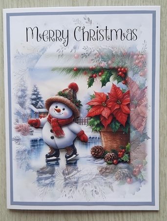 Skating Snowmen Reflections by Glynis Preston