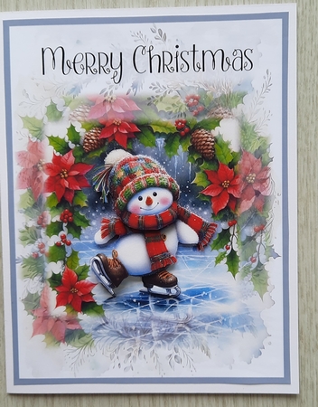Skating Snowmen Reflections by Glynis Preston