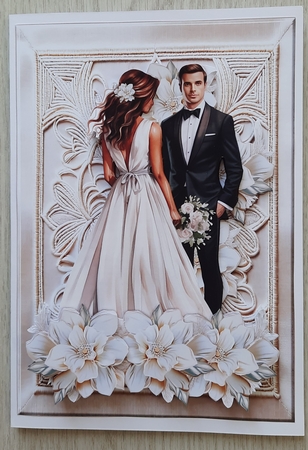 A5 Wedding Couple Mini Kit by Glynis Preston