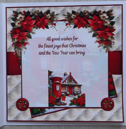 A Christmas welcome 8x8 by Glynis Preston