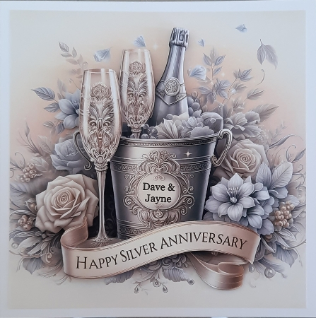 Silver Wedding Anniversary by Glynis Preston