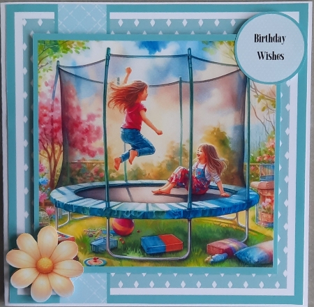 Trampolining Kids by Glynis Preston