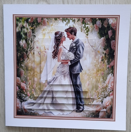 Wedding Day Pyramid Card  by Glynis Preston