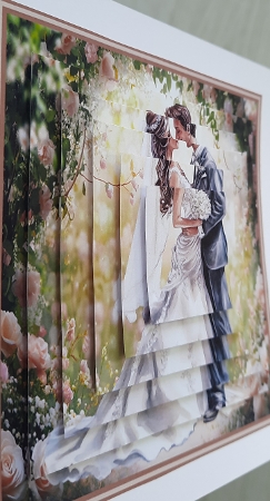 Wedding Day Pyramid Card  by Glynis Preston