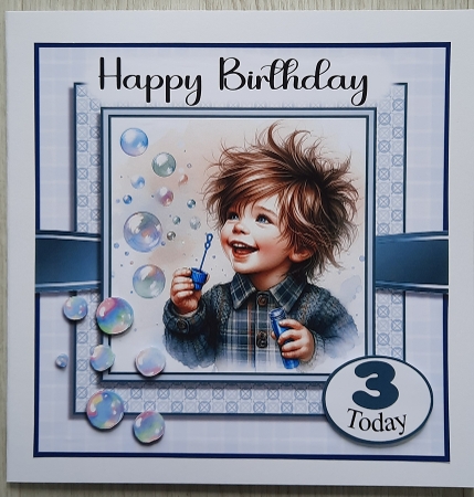 Birthday Boys Bubble Fun by Glynis Preston