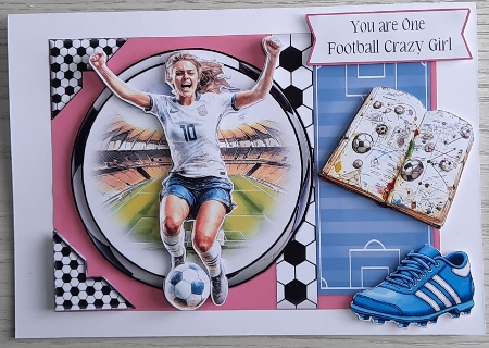 Football Mad 16 5x7 by Glynis Preston