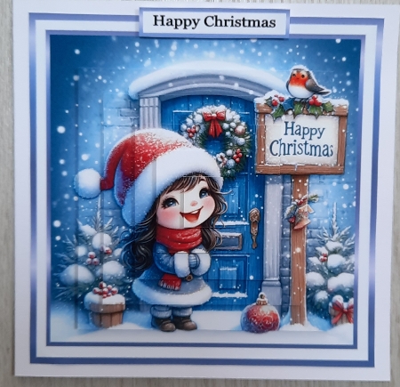 christmas girl 1 by Glynis Preston