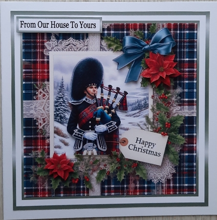 scottish piper christmas 3 by Glynis Preston