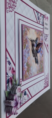 Hummingbird Florals - 6x6 Version by Glynis Preston