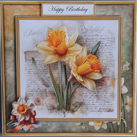 Daffodils - Mini Kit 6x6 by Glynis Preston