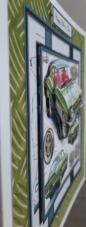 Ford Capri Male - Birthday / Fathers Day - Mini Kit 6x6 by Glynis Preston