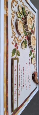 A4 My Darling Wife christmas card by Glynis Preston