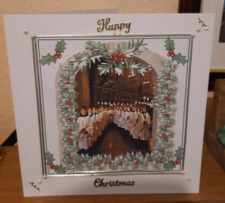 CHRISTMAS CHOIR ARCH 6X6 by Greta Crosbie