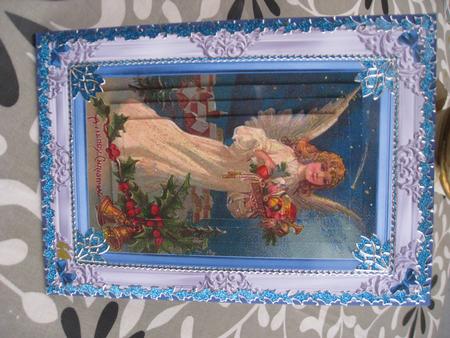 Christmas Vintage Angel Pyramid Topper by Grith Andersen