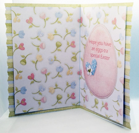 Easter Bunny 3D Decoupage 5 x 7 Inch card Inserts & Envelope Kit by Guinever Saunders