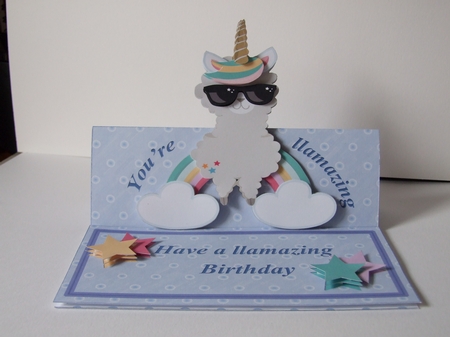 You Are Llamazing 3D Decoupage Easel Card Kit by Guinever Saunders