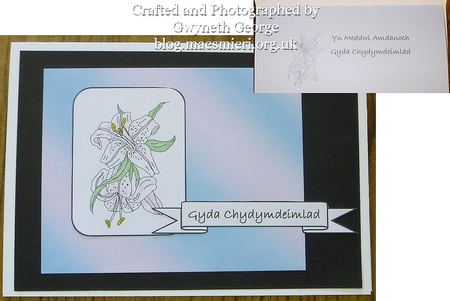 Beautiful Lilies Digi Stamp by GWYNETH GEORGE