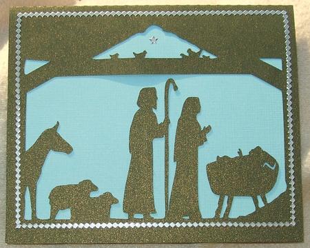 Nativity Card by GWYNETH GEORGE