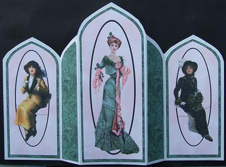 Ladies Who Lunch - Theatre Fold Card Sheet 1 by GWYNETH GEORGE