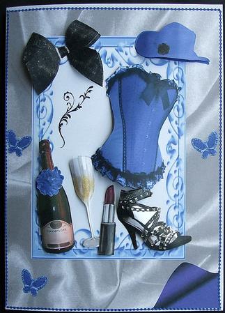 Pretty Blue/black Ladies Accessories by GWYNETH GEORGE
