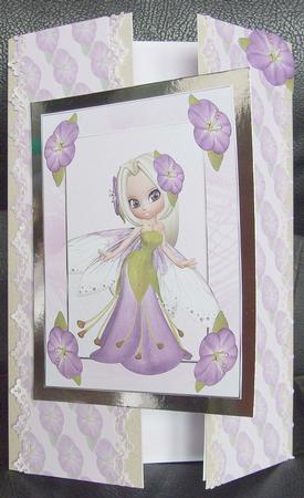 Flower Fae Foxglove Backing Paper One by GWYNETH GEORGE