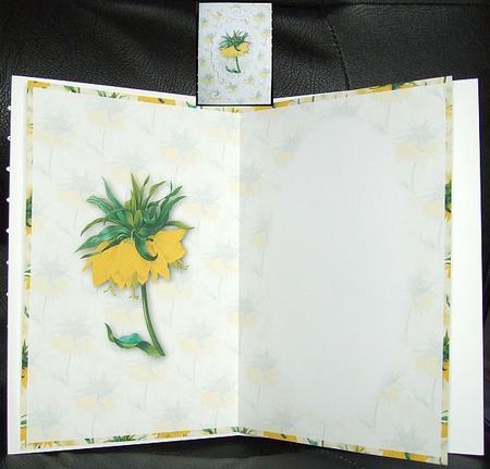 Yellow Crown Imperial Insert by GWYNETH GEORGE
