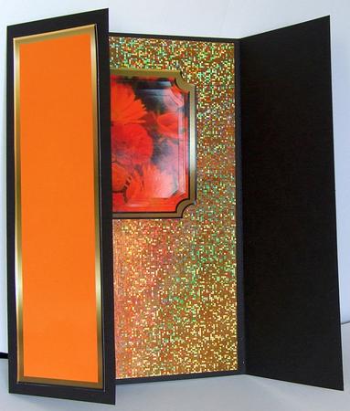Orange Gatefold Topper by GWYNETH GEORGE
