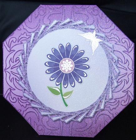 Fancy Octagon Shaped Blank Card 7 by GWYNETH GEORGE