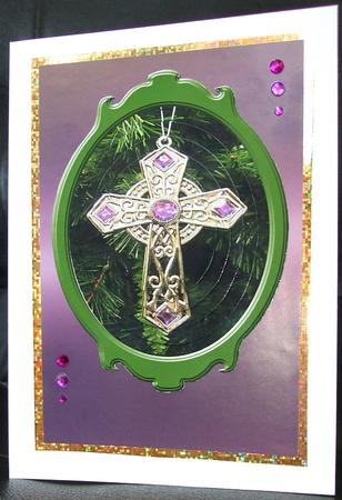 Purple Cross by GWYNETH GEORGE
