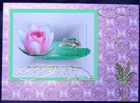 Silver and Purple Jewel Backing Paper by GWYNETH GEORGE