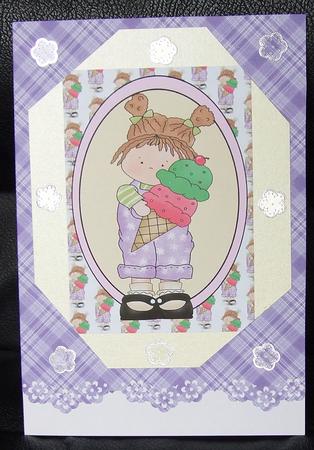 Purple Backing Paper by GWYNETH GEORGE