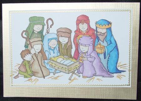 Christmas Nativity Digital Stamp Craft Sheet by GWYNETH GEORGE