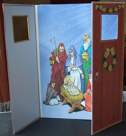 Beautiful Gate Fold Nativity Scene by GWYNETH GEORGE