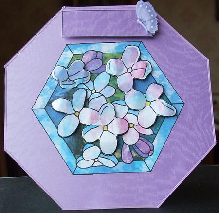 Octagonal Flower Window by GWYNETH GEORGE