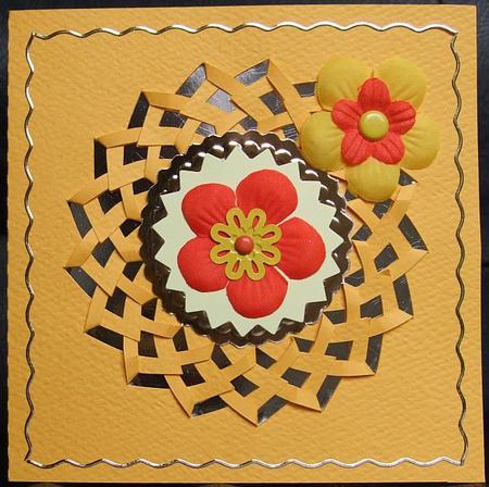 Circle Chevron Card by GWYNETH GEORGE