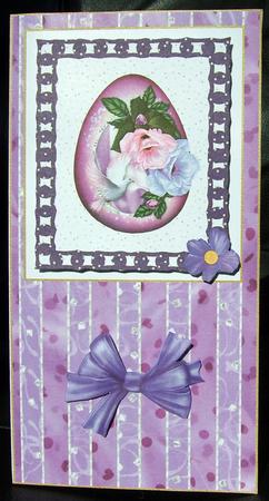 Easter Time 1 Card Front and Back by GWYNETH GEORGE