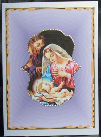 A Christmas Birth with Card Front by GWYNETH GEORGE