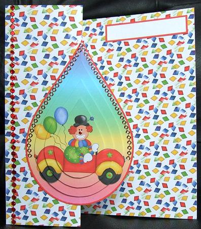 Clown Teardrop Pyramid Paper 1 by GWYNETH GEORGE