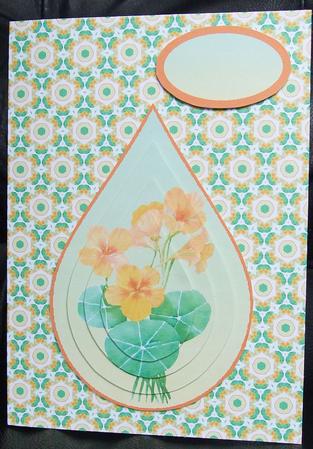 Nasturtium Teardrop Pyramid by GWYNETH GEORGE