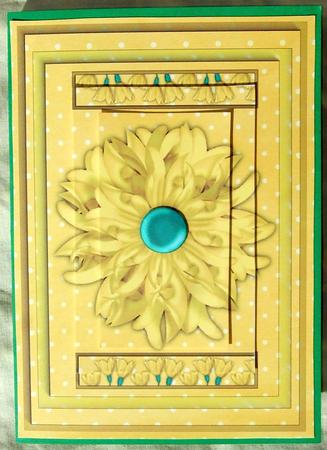 Lemon Fresh Pyramid Card Sheet by GWYNETH GEORGE
