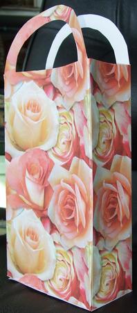 Soft Pink Bed of Roses - Background Paper by GWYNETH GEORGE