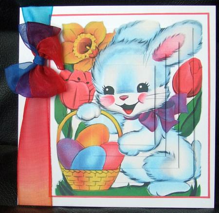 Little Easter Bunny - Pyramid by GWYNETH GEORGE