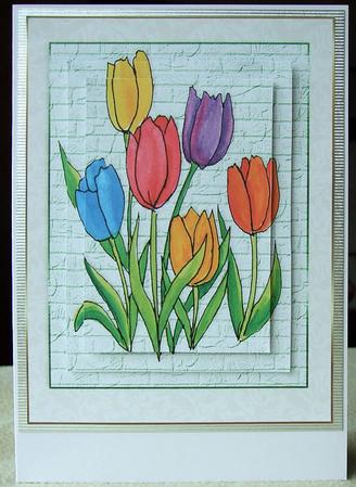 Just Tulips by GWYNETH GEORGE