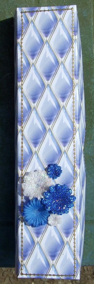 Blue and White Teardrop Backing Paper by GWYNETH GEORGE