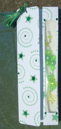 Green Christmas Swirls Vellum by GWYNETH GEORGE