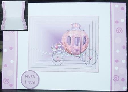Swirls and Dots Blank A5 Portrait Insert in Lilac by GWYNETH GEORGE